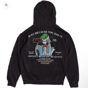 Open925 “just because you did it doesn’t mean you’re guilty” medium men’s hoodie